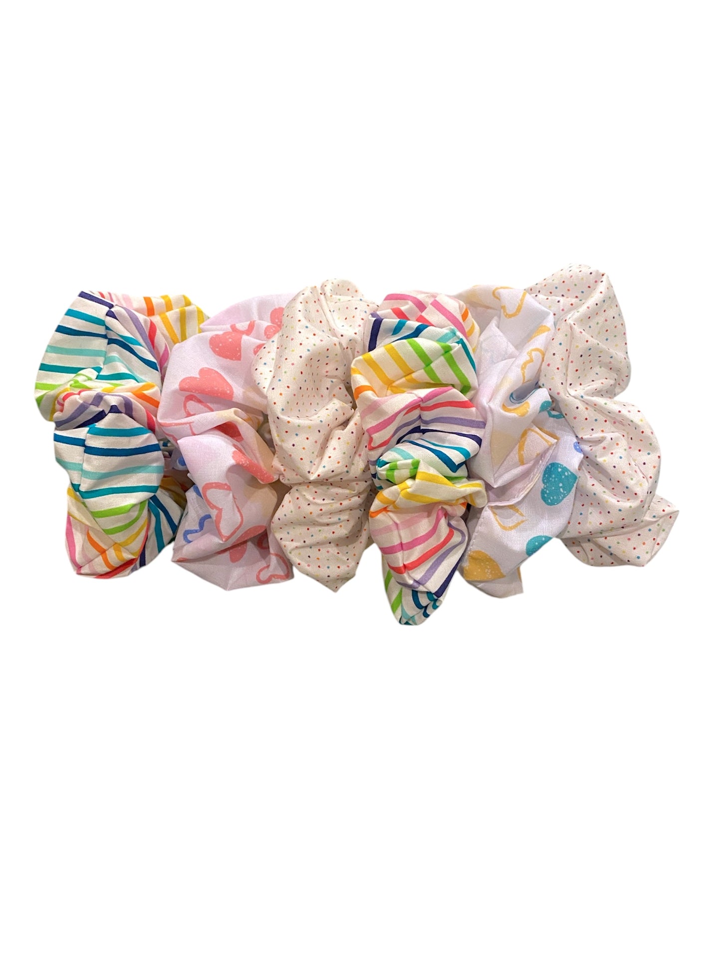 Rainbow Scrunchies