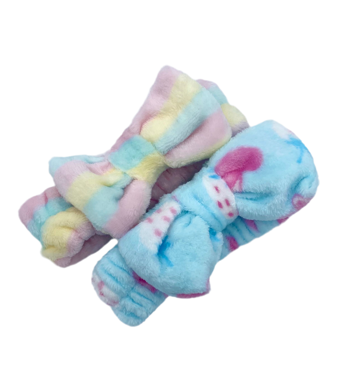 Fluffy makeup headbands
